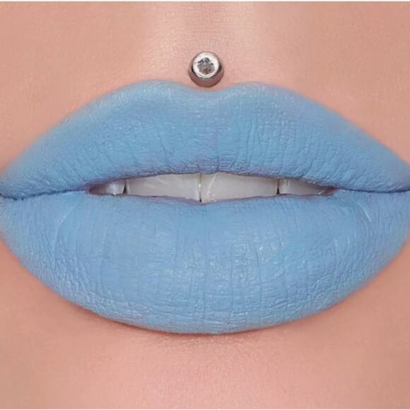 Jeffree Star Other - Jeffree Star Velour Liquid Matte Jawbreaker Bright Blue Baby Blue Lipstick New